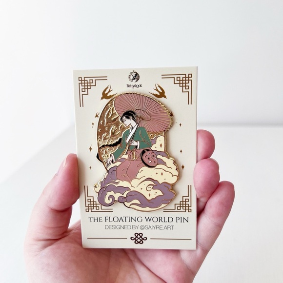 Fairyloot Floating World Pin - Gold and Purple - Picture 2 of 4